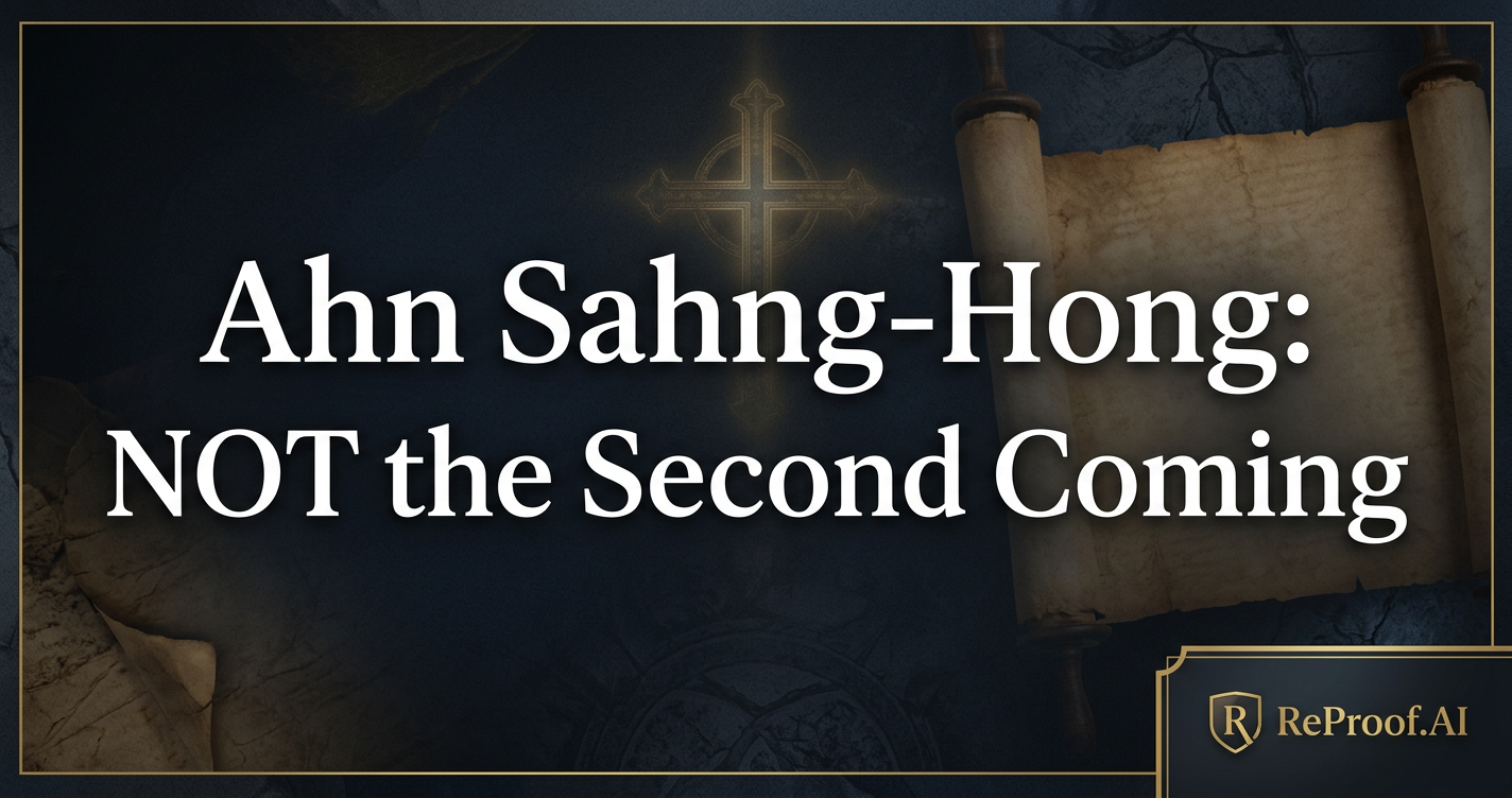 Ahn Sahng-Hong: NOT the Second Coming
