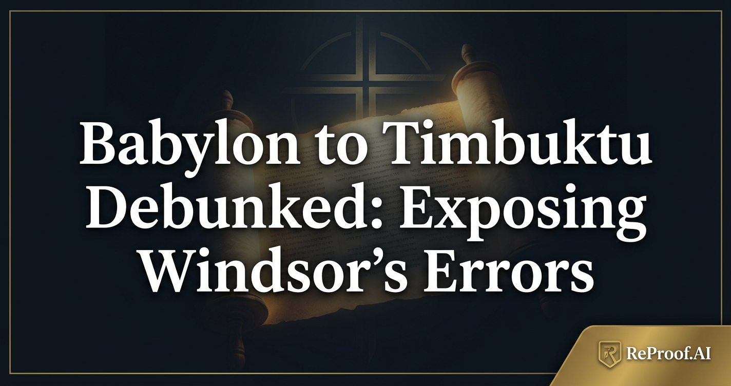 Babylon to Timbuktu Debunked: Exposing Windsor's Errors