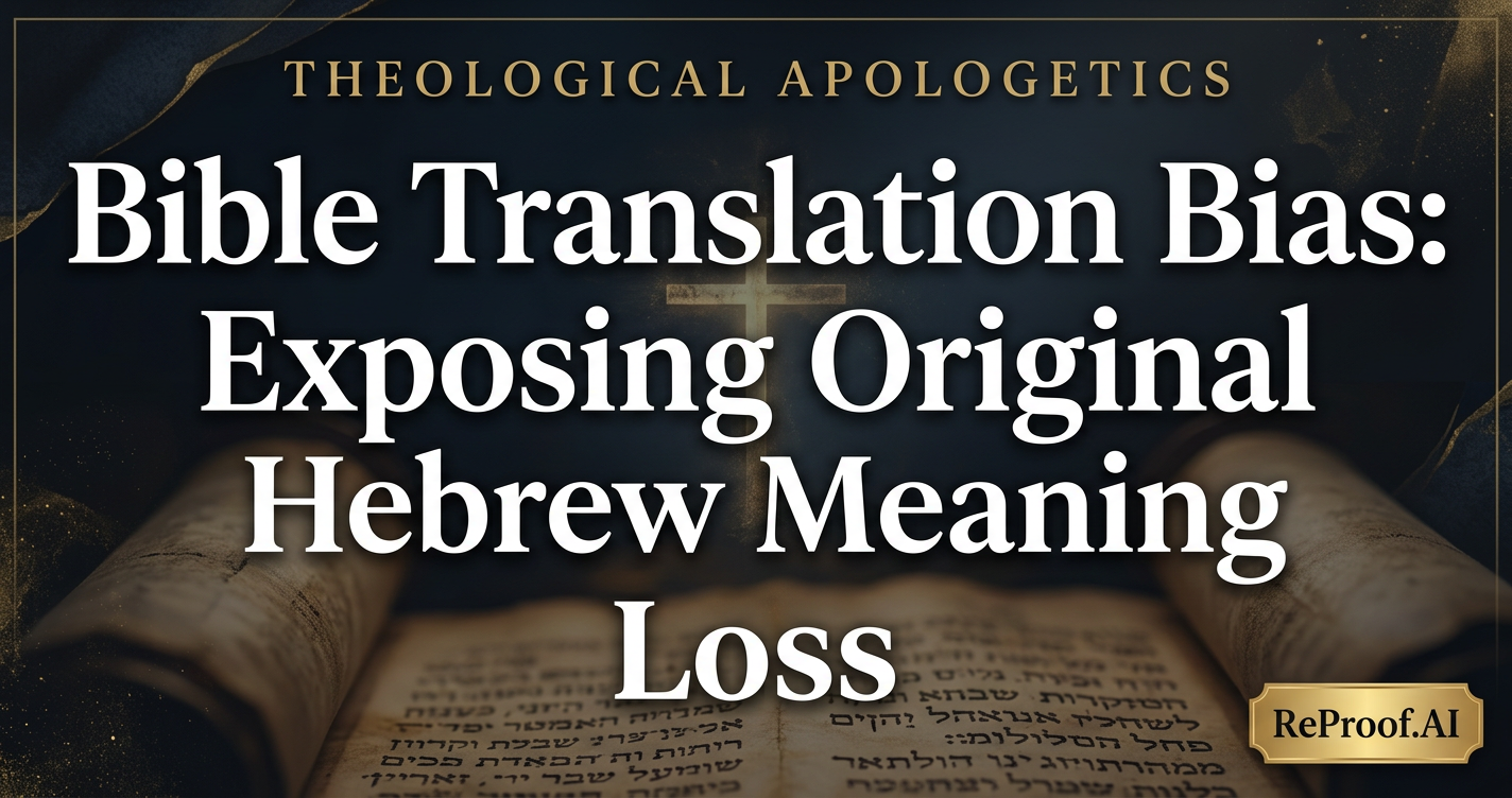 Bible Translation Bias: Exposing Original Hebrew Meaning Loss
