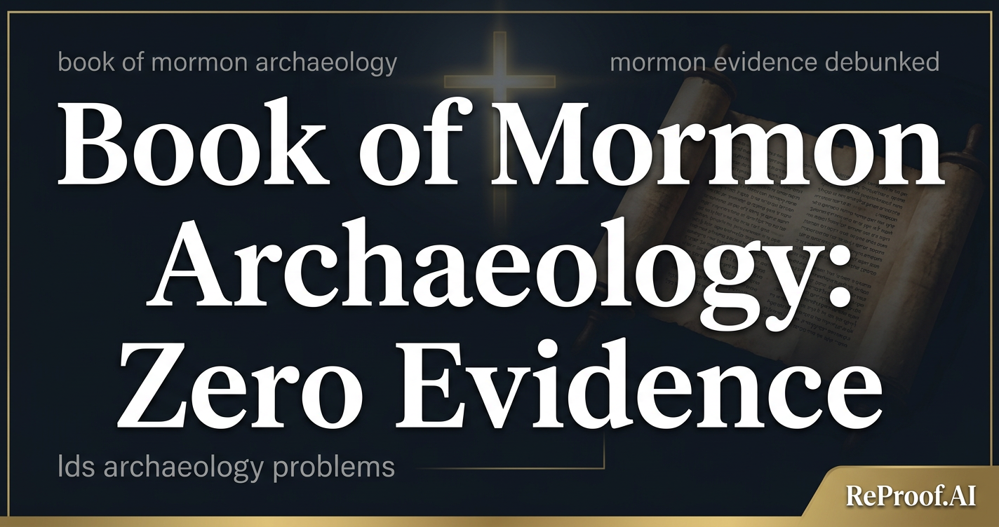 Book of Mormon Archaeology: Zero Evidence