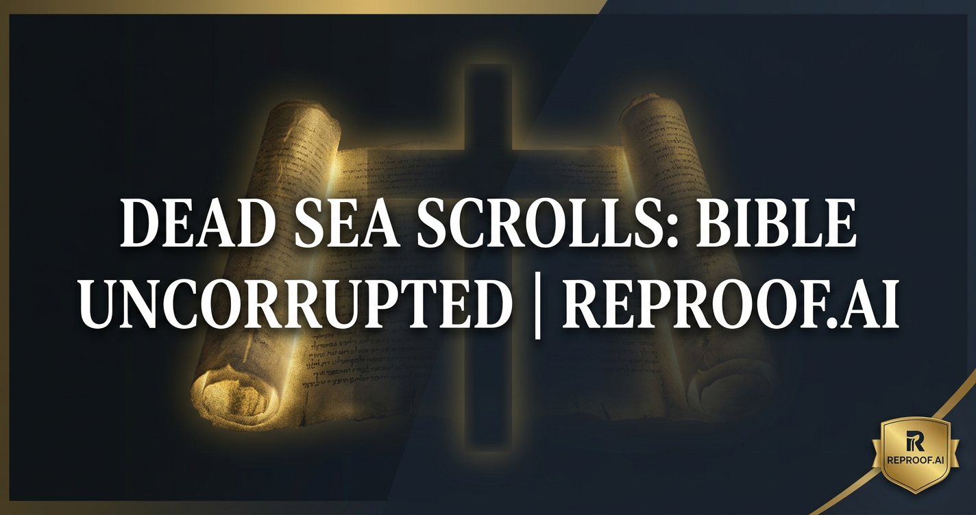 Dead Sea Scrolls: Bible Uncorrupted | ReProof.AI