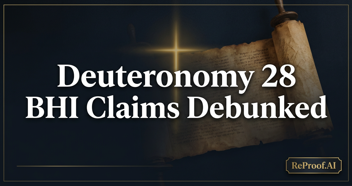 Deuteronomy 28 BHI Claims Debunked