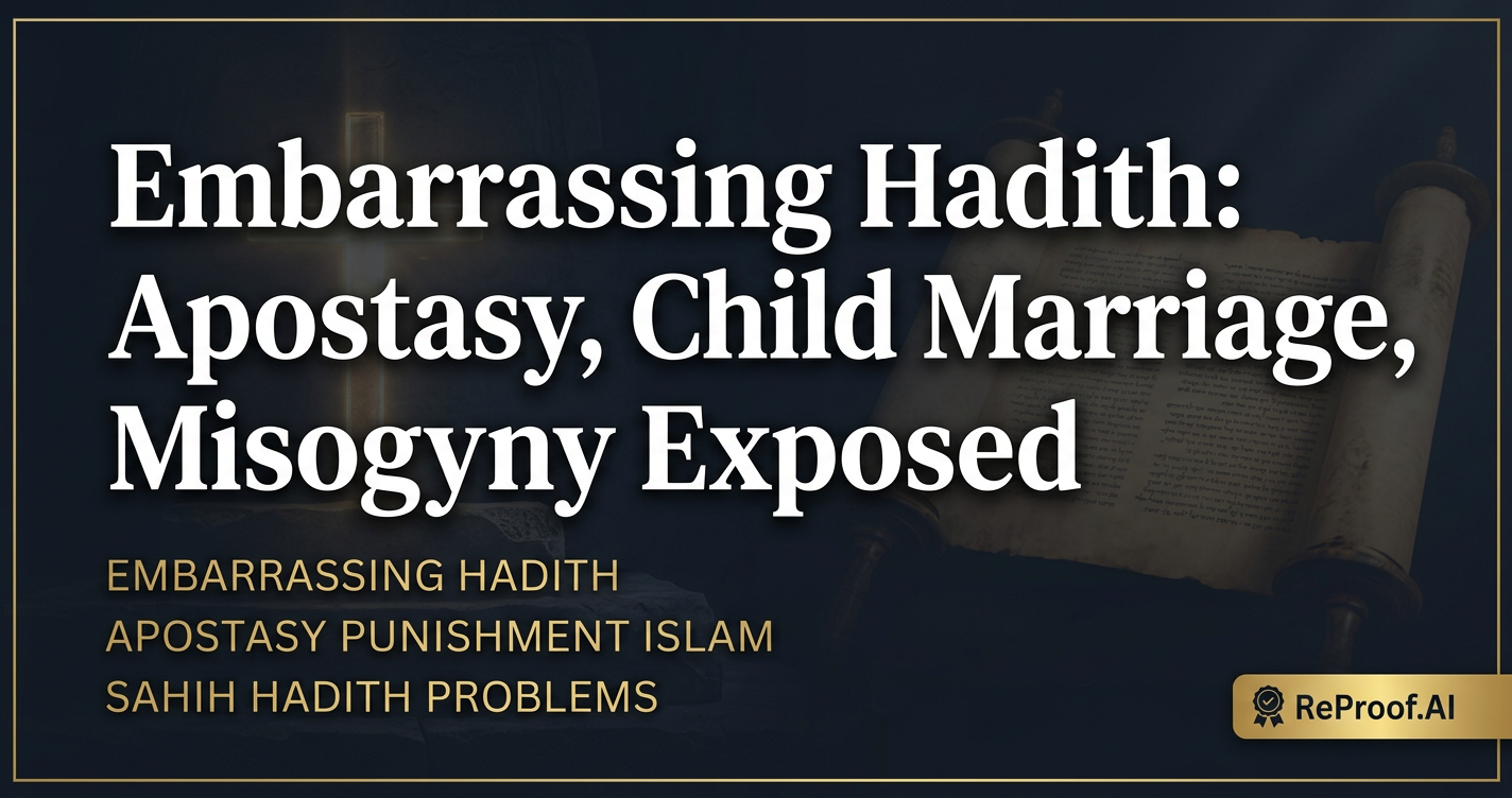 Embarrassing Hadith: Apostasy, Child Marriage, Misogyny Exposed