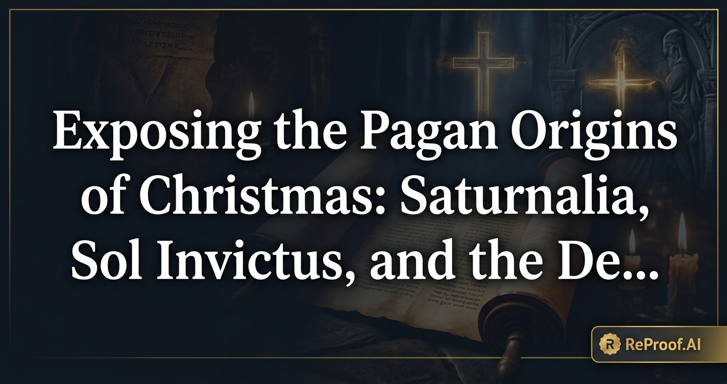 Exposing the Pagan Origins of Christmas: Saturnalia, Sol Invictus, and the December 25th Deception