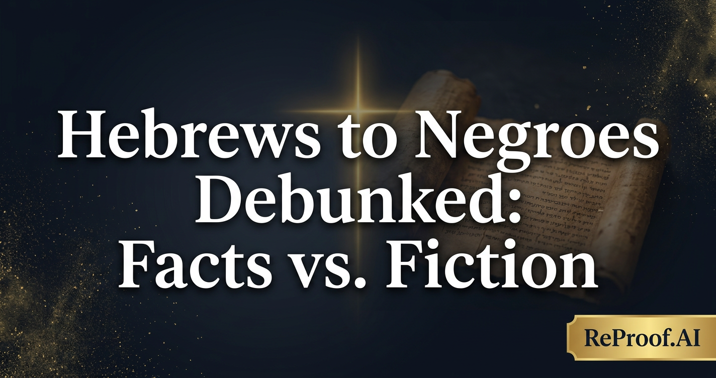 Hebrews to Negroes Debunked: Facts vs. Fiction