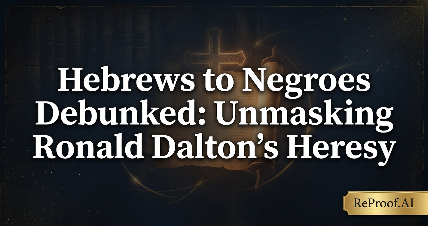 Hebrews to Negroes Debunked: Unmasking Ronald Dalton's Heresy