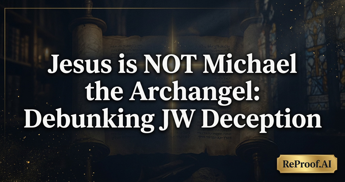 Jesus is NOT Michael the Archangel: Debunking JW Deception