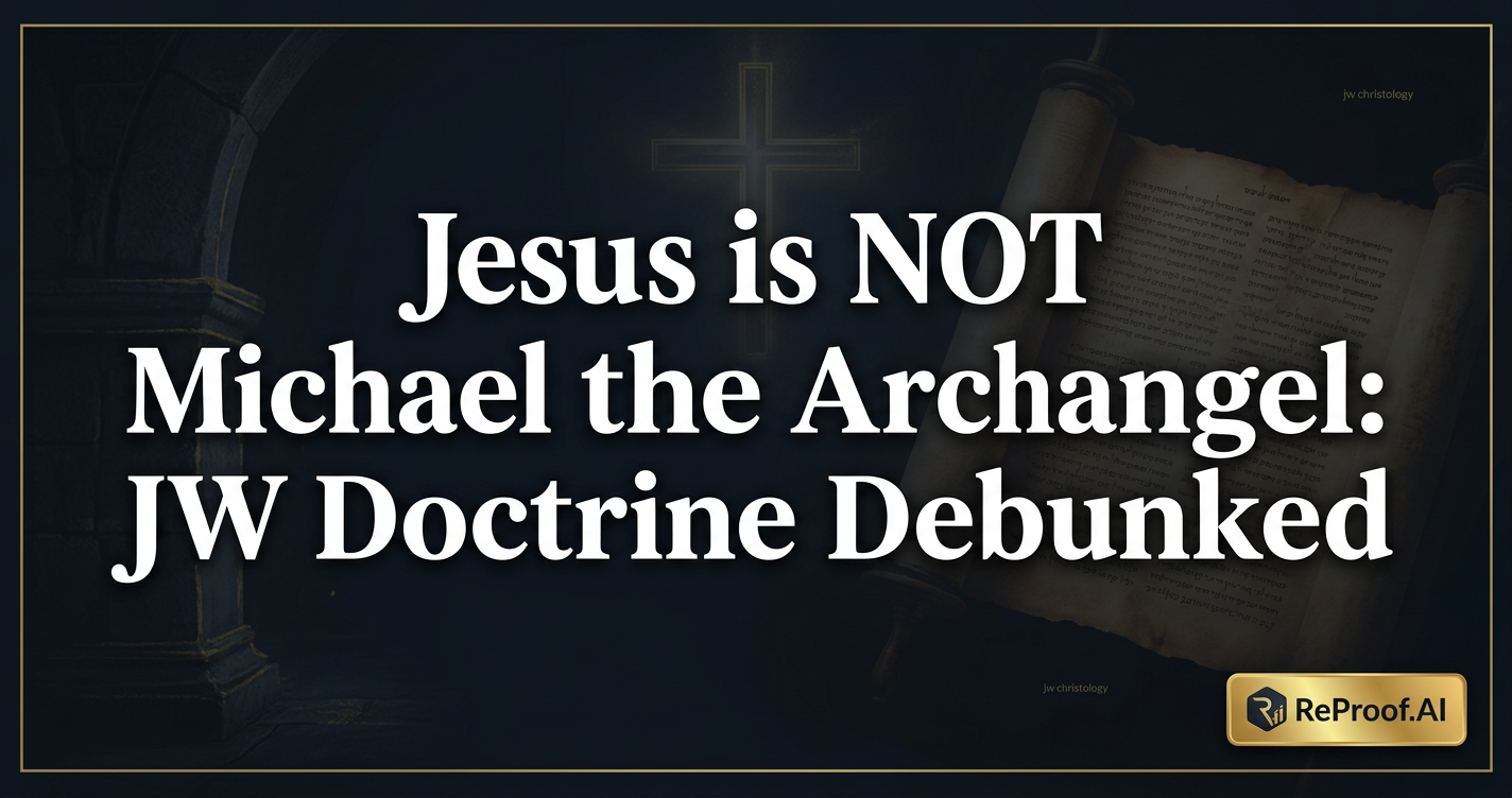 Jesus is NOT Michael the Archangel: JW Doctrine Debunked