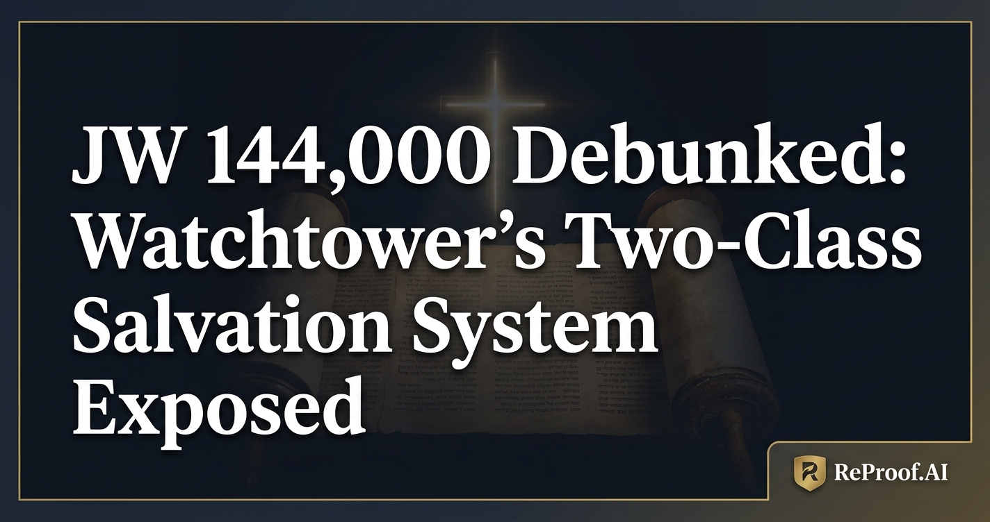 JW 144,000 Debunked: Watchtower's Two-Class Salvation System Exposed