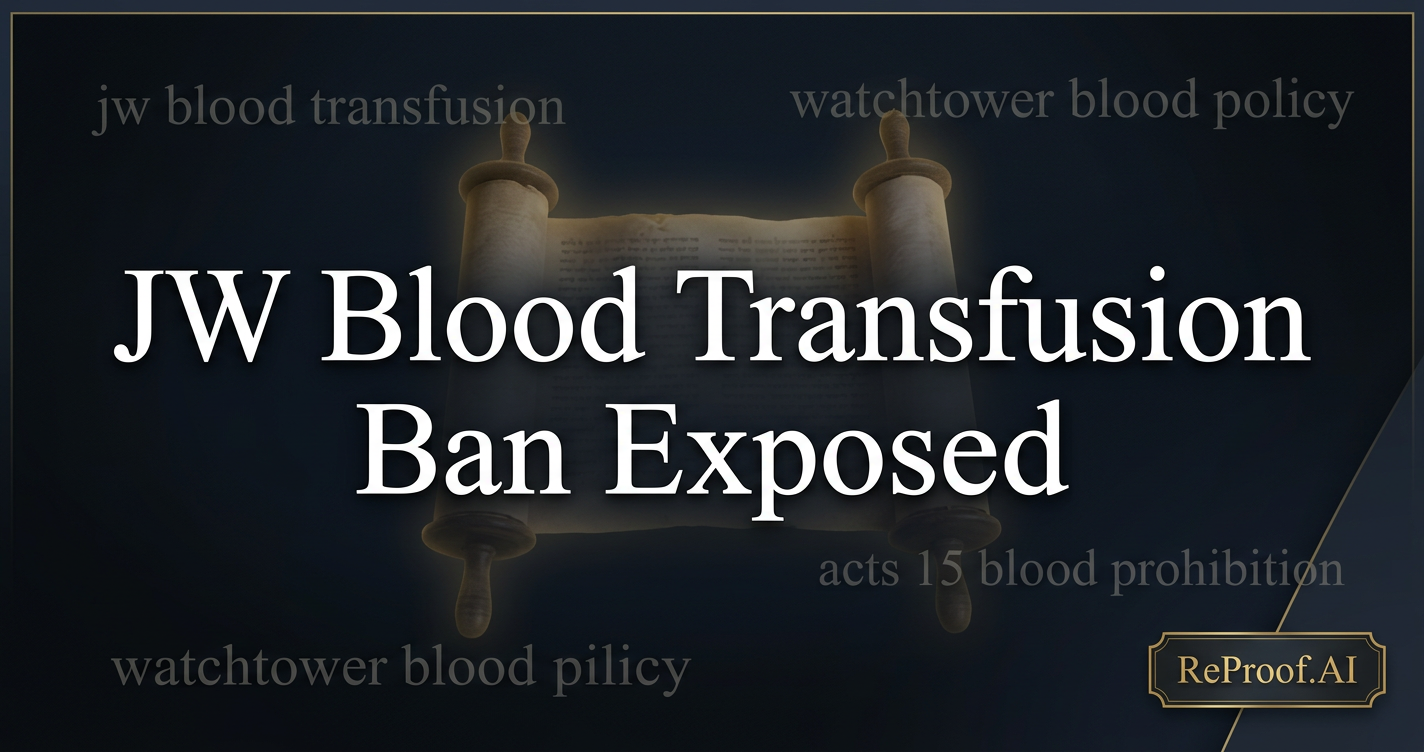 JW Blood Transfusion Ban Exposed