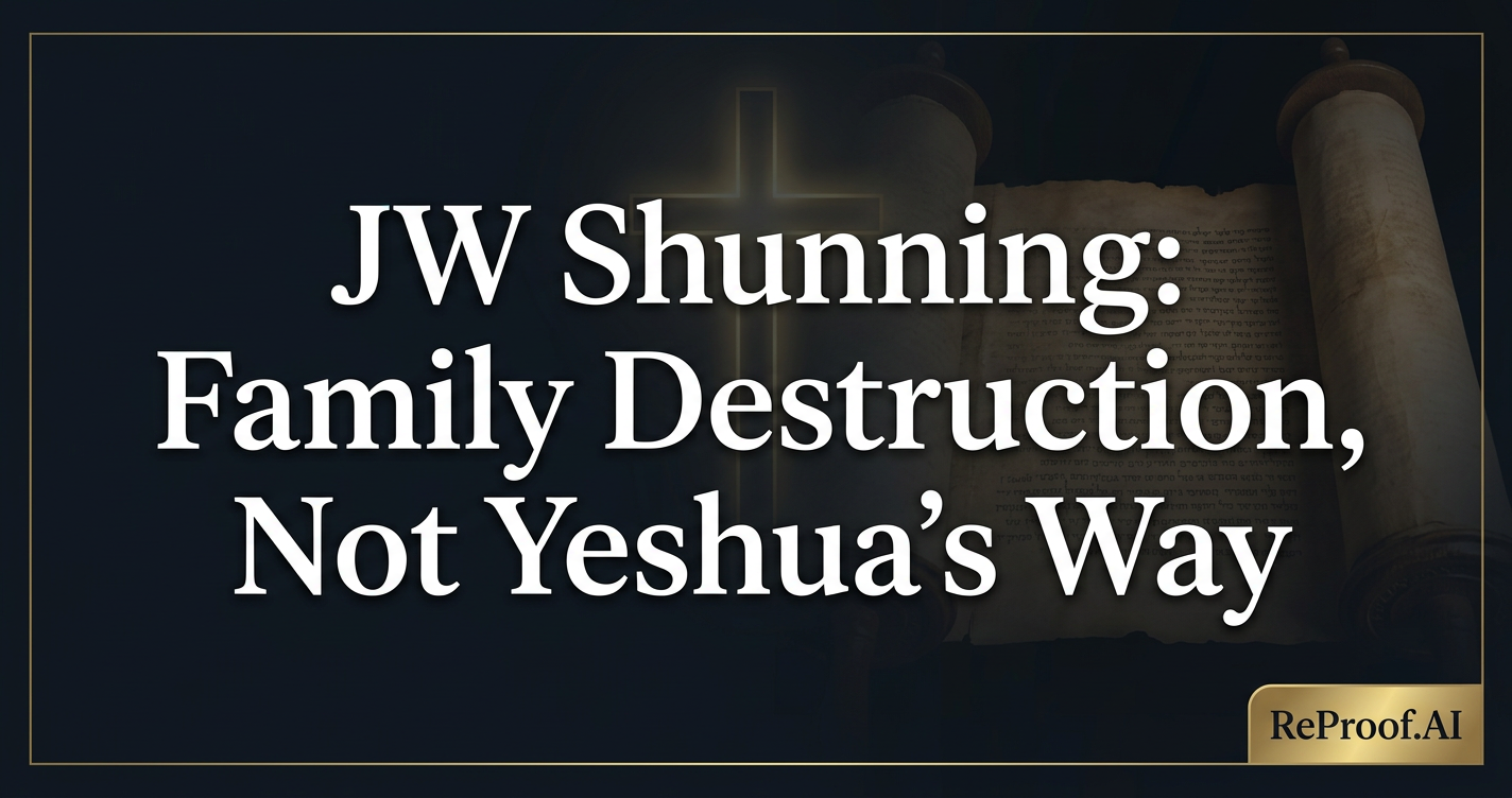 JW Shunning: Family Destruction, Not Yeshua's Way