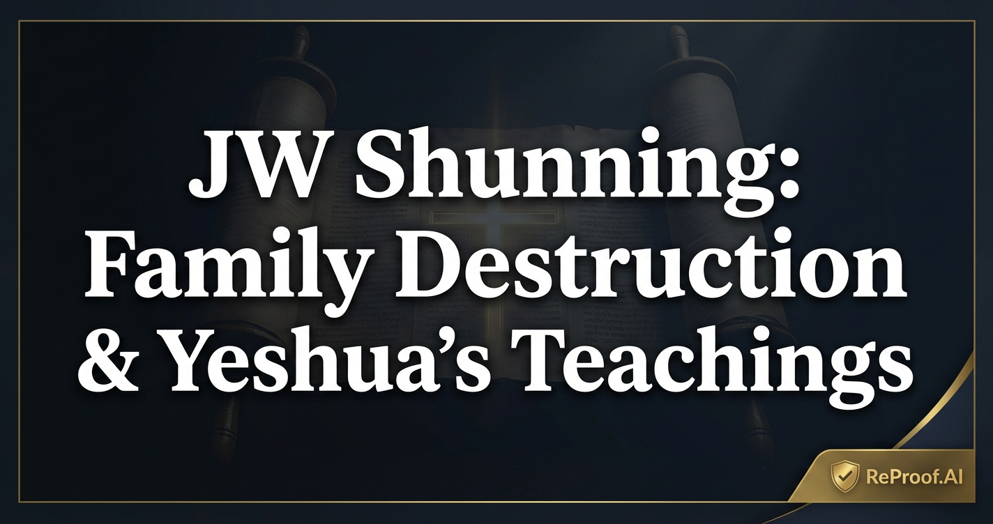 JW Shunning: Family Destruction & Yeshua's Teachings