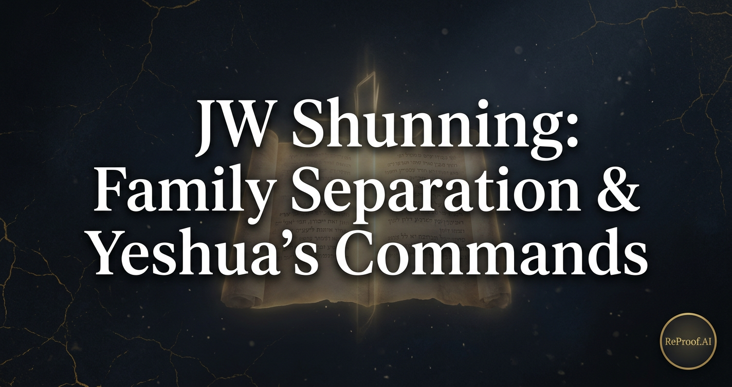 JW Shunning: Family Separation & Yeshua's Commands