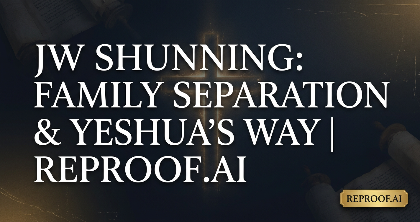 JW Shunning: Family Separation & Yeshua's Way | ReProof.AI