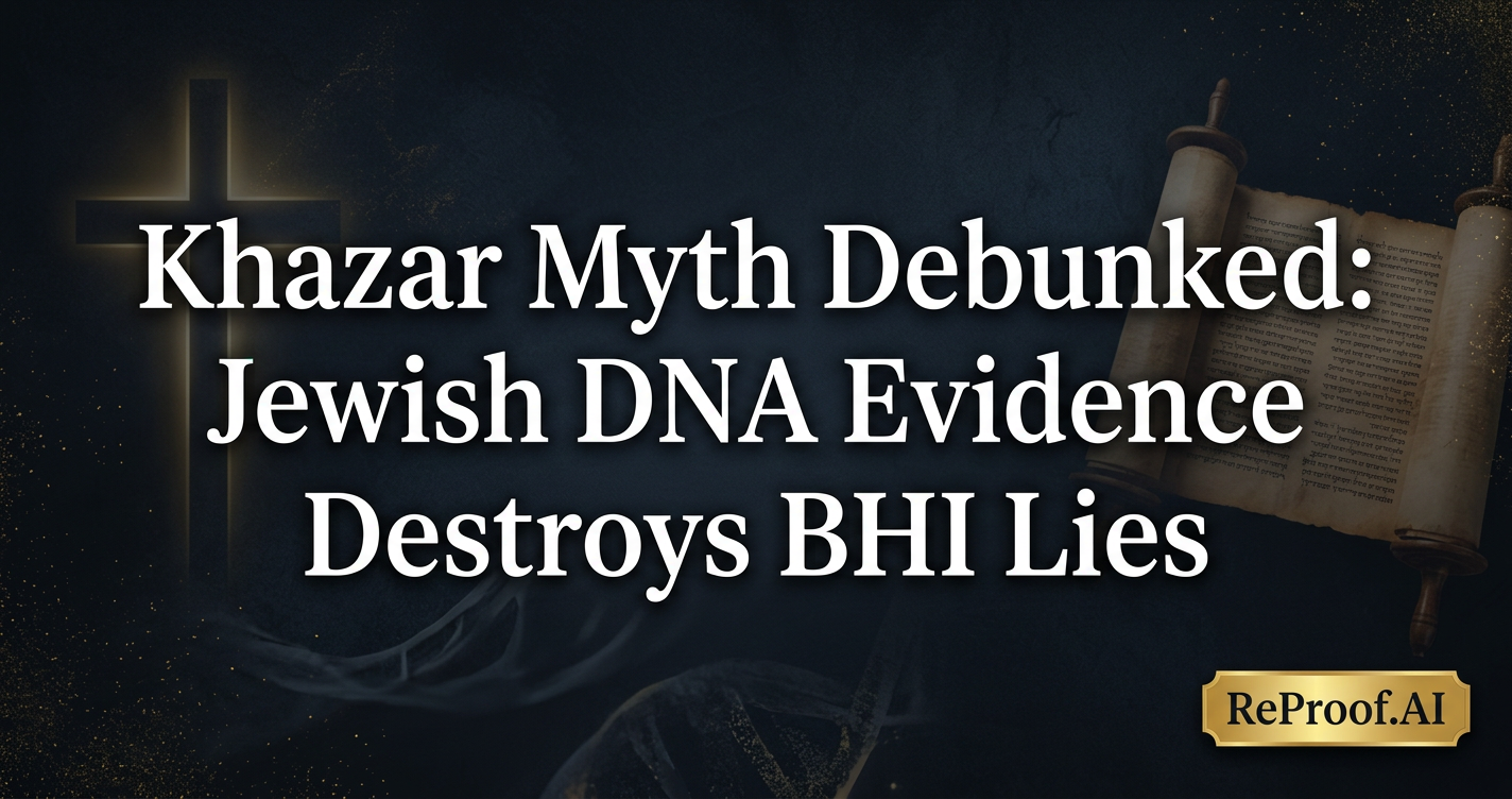 Khazar Myth Debunked: Jewish DNA Evidence Destroys BHI Lies