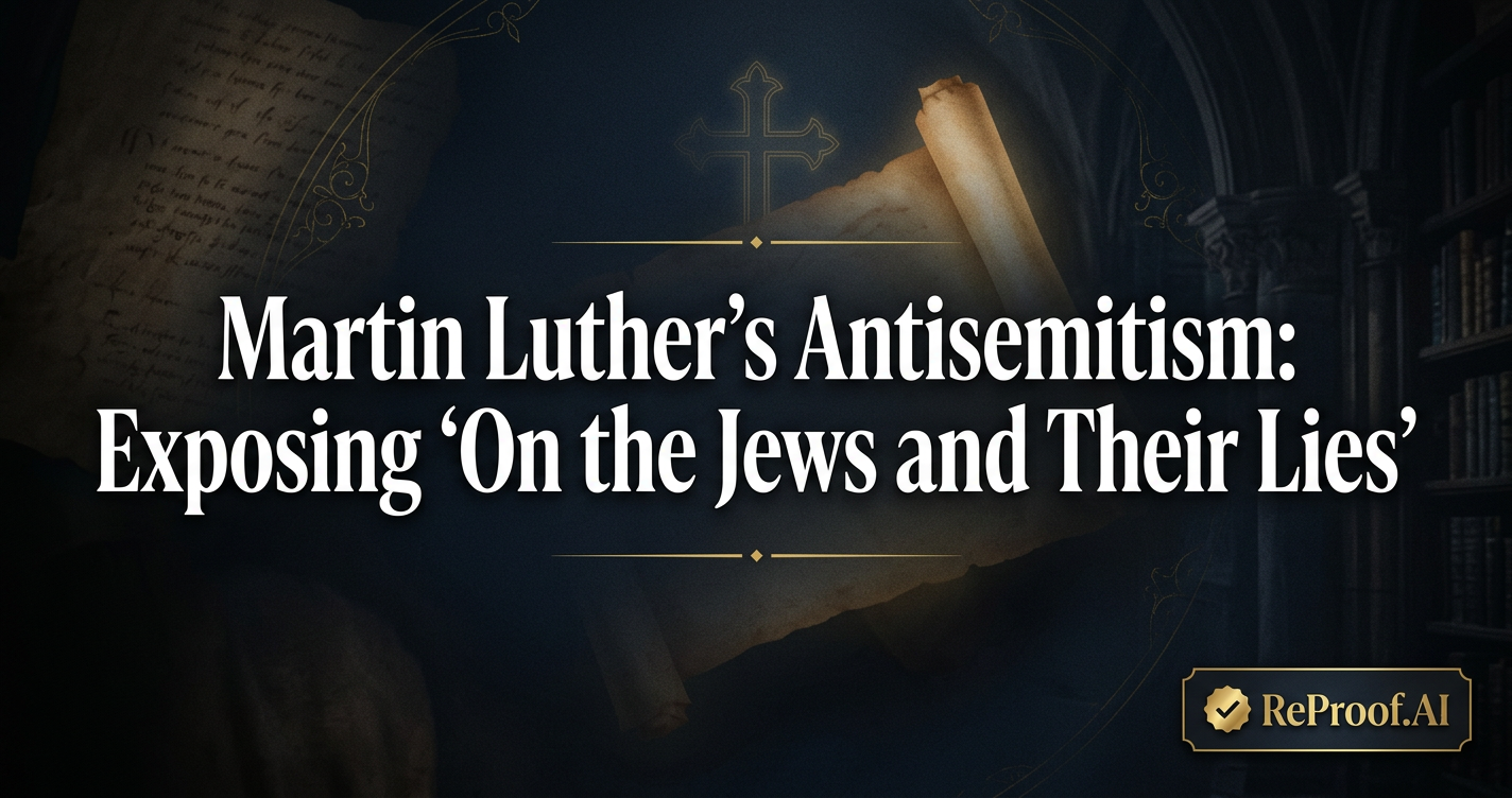 Martin Luther's Antisemitism: Exposing 'On the Jews and Their Lies'