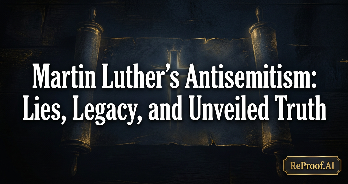 Martin Luther's Antisemitism: Lies, Legacy, and Unveiled Truth