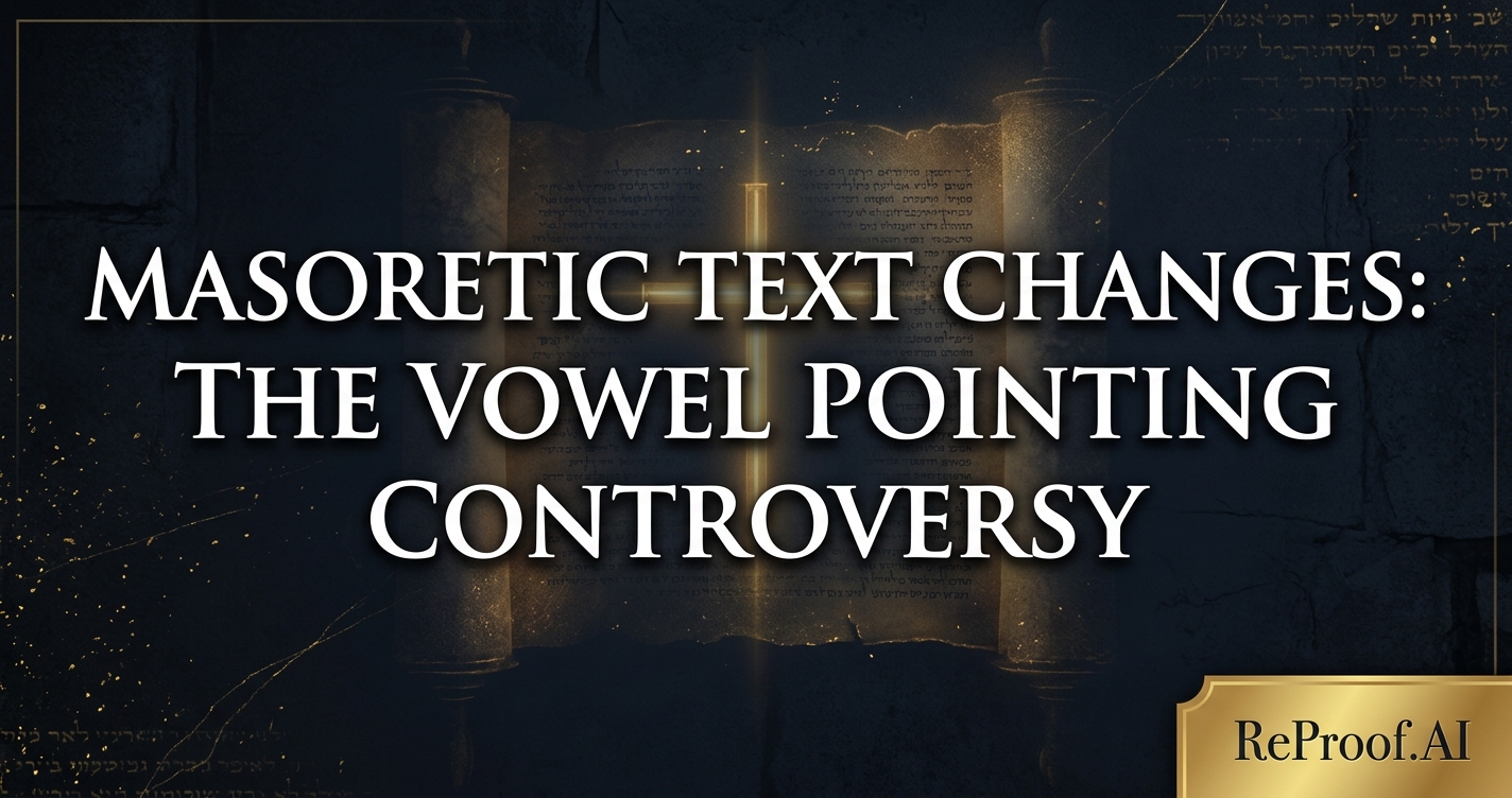 Masoretic Text Changes: The Vowel Pointing Controversy