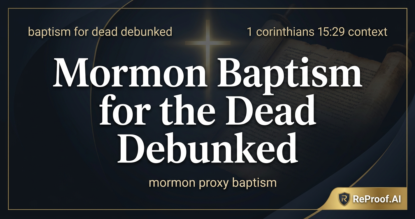 Mormon Baptism for the Dead Debunked