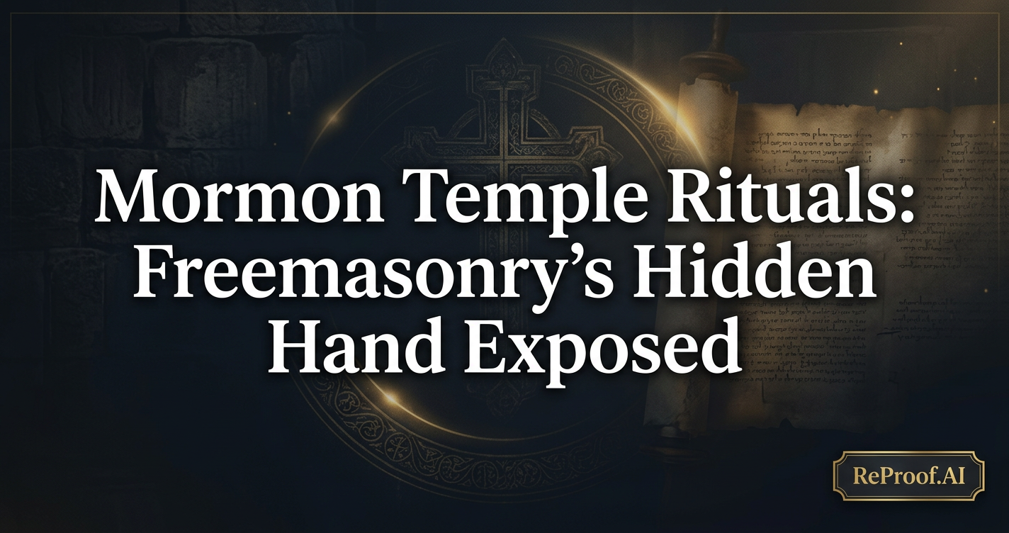 Mormon Temple Rituals: Freemasonry's Hidden Hand Exposed