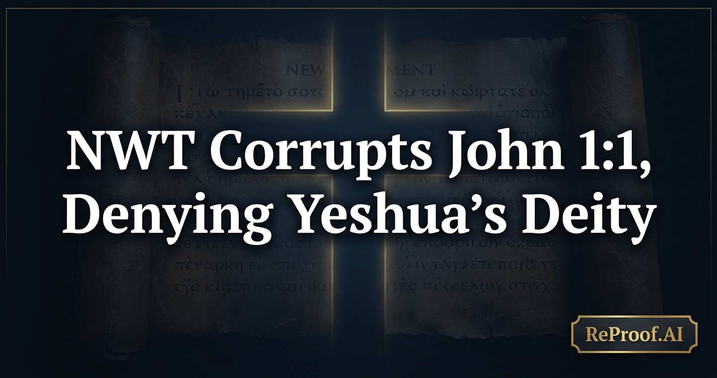 NWT Corrupts John 1:1, Denying Yeshua’s Deity