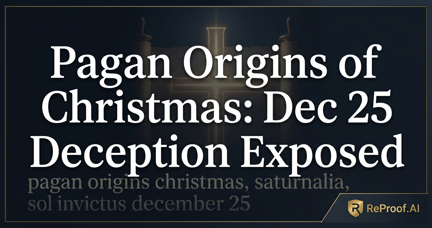 Pagan Origins of Christmas: Dec 25 Deception Exposed