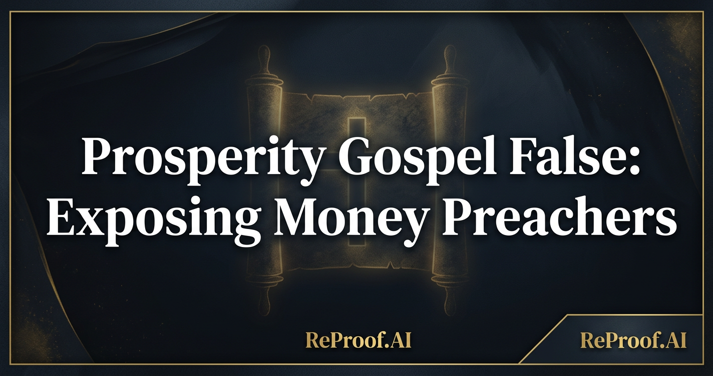 Prosperity Gospel False: Exposing Money Preachers