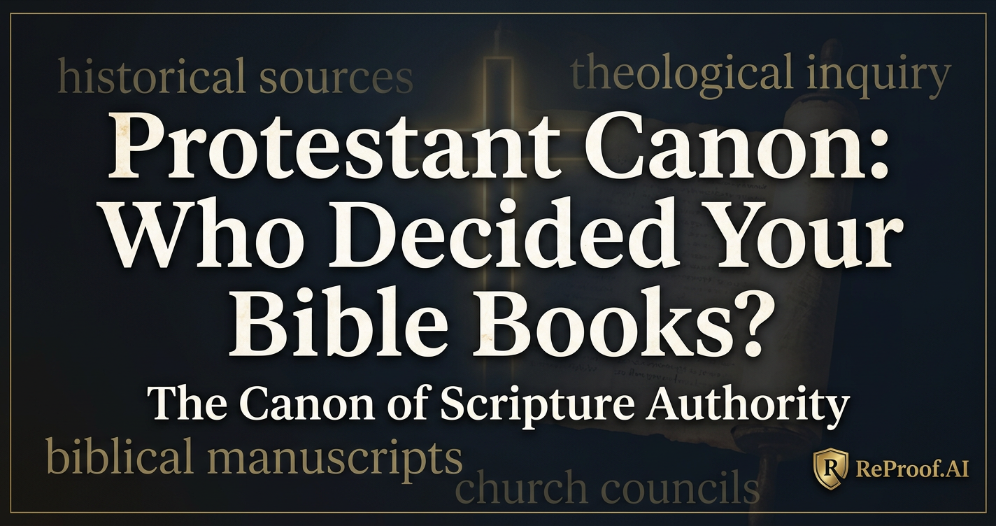 Protestant Canon: Who Decided Your Bible Books?