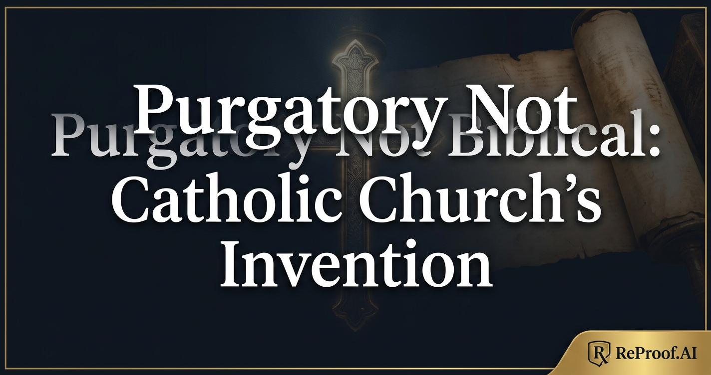 Purgatory Not Biblical: Catholic Church's Invention