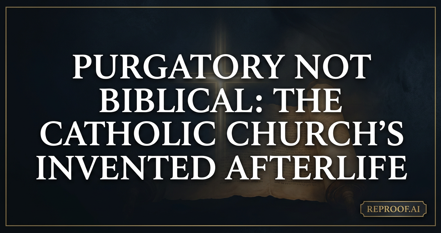 Purgatory Not Biblical: The Catholic Church's Invented Afterlife