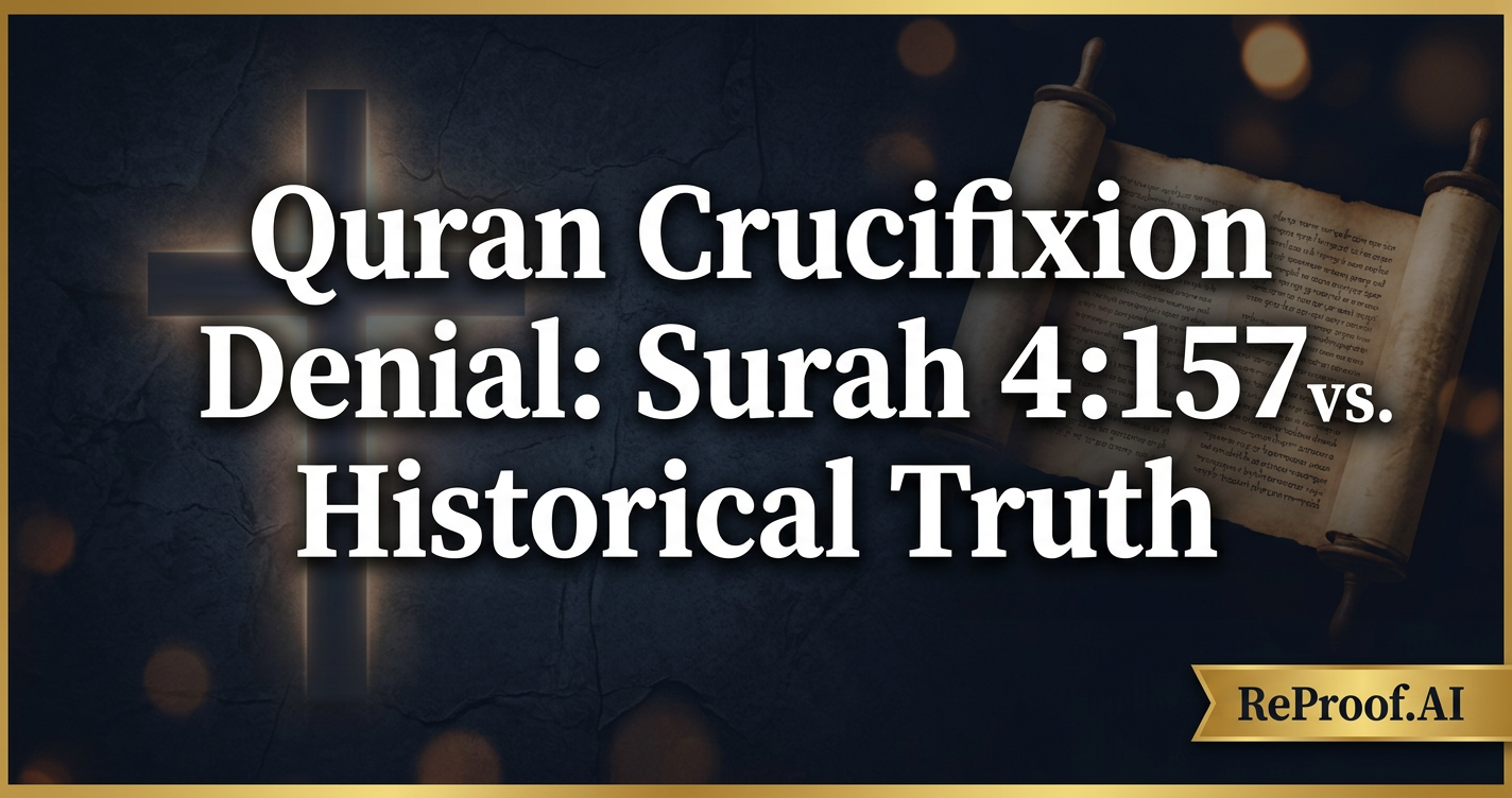 Quran Crucifixion Denial: Surah 4:157 vs. Historical Truth