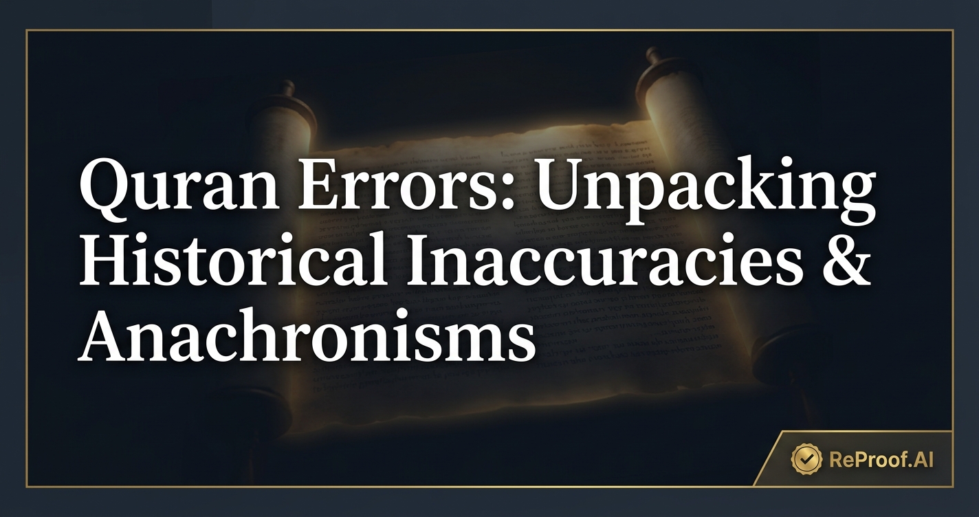 Quran Errors: Unpacking Historical Inaccuracies & Anachronisms