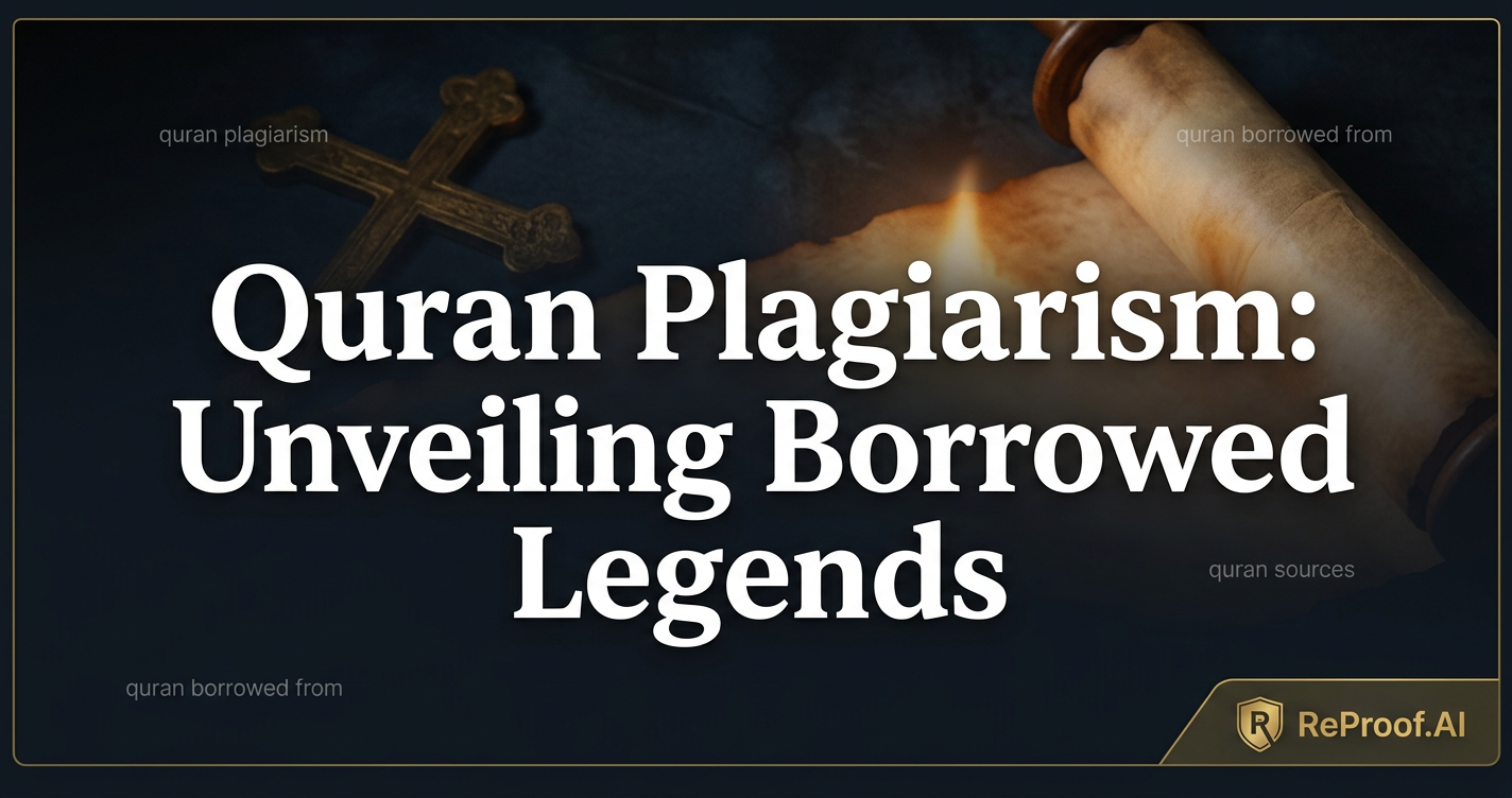 Quran Plagiarism: Unveiling Borrowed Legends