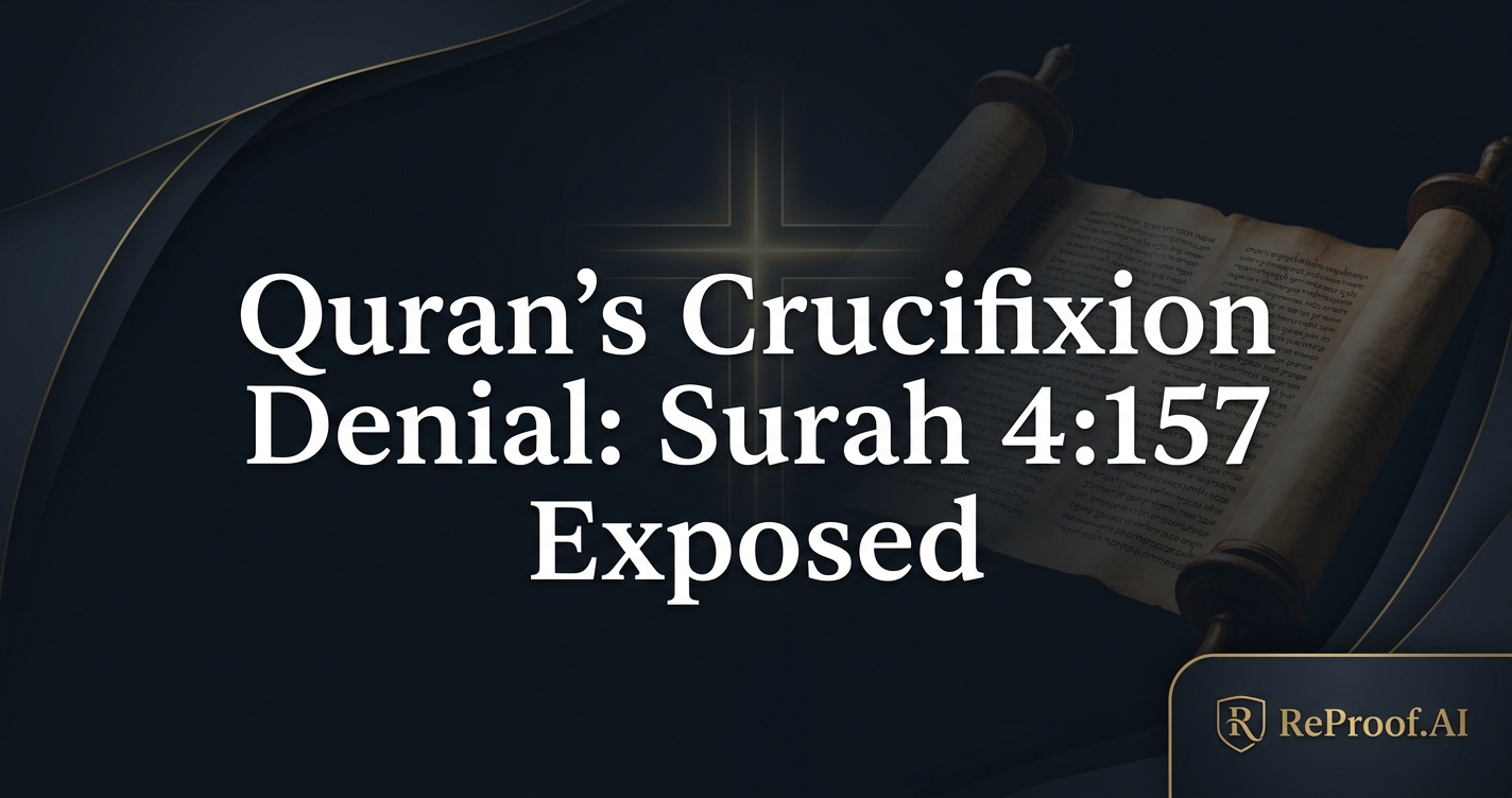 Quran's Crucifixion Denial: Surah 4:157 Exposed
