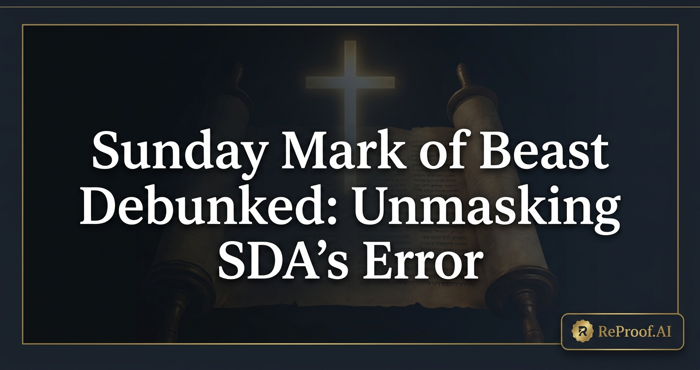 Sunday Mark of Beast Debunked: Unmasking SDA's Error