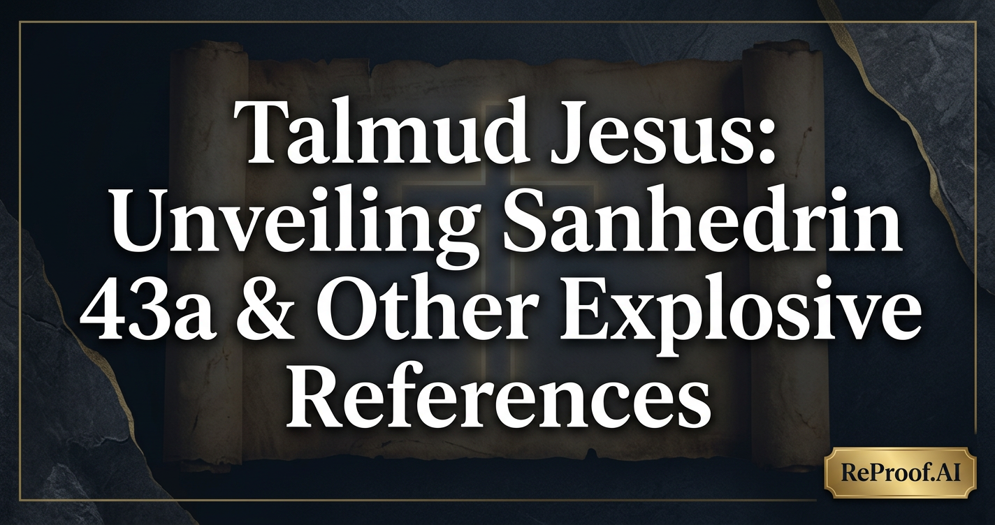 Talmud Jesus: Unveiling Sanhedrin 43a & Other Explosive References