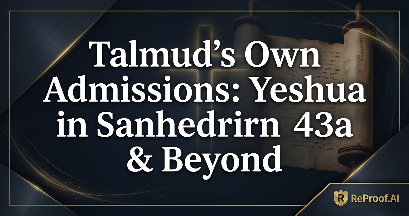 Talmud's Own Admissions: Yeshua in Sanhedrin 43a & Beyond