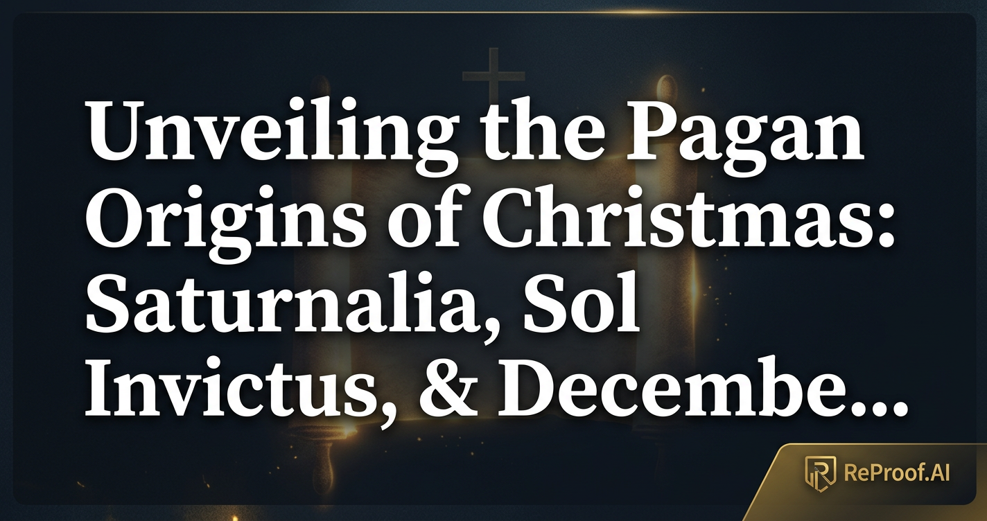 Unveiling the Pagan Origins of Christmas: Saturnalia, Sol Invictus, & December 25