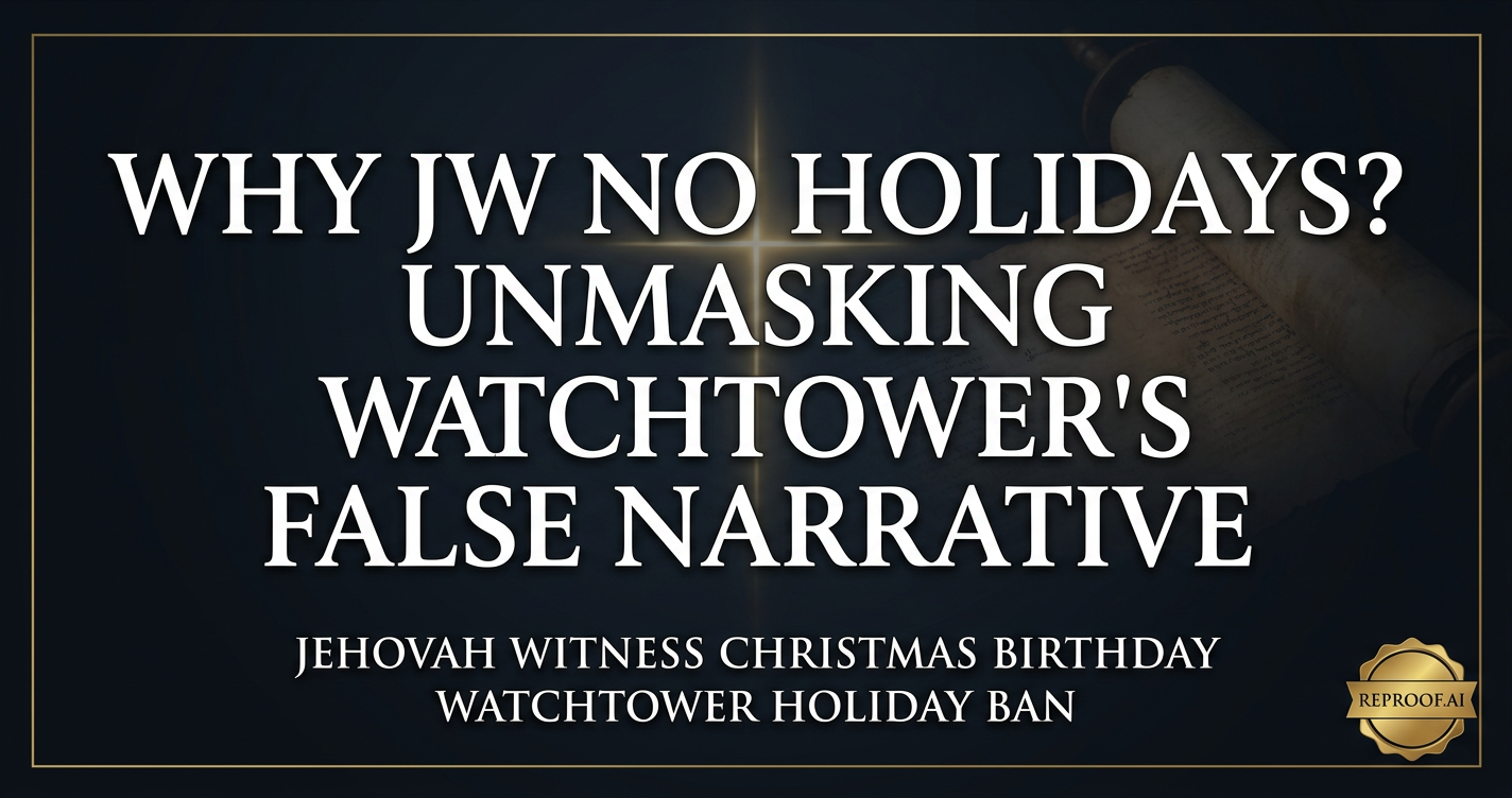 Why JW No Holidays? Unmasking Watchtower's False Narrative