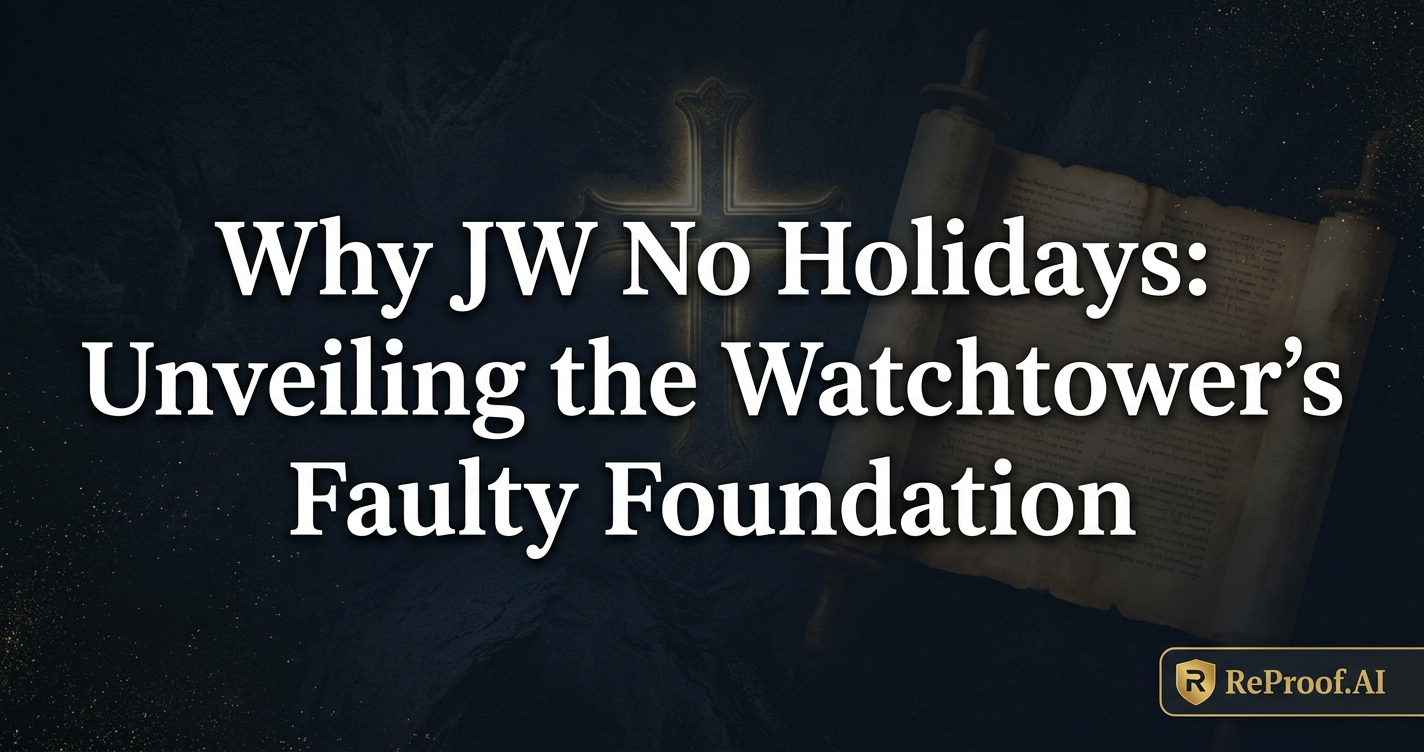 Why JW No Holidays: Unveiling the Watchtower's Faulty Foundation