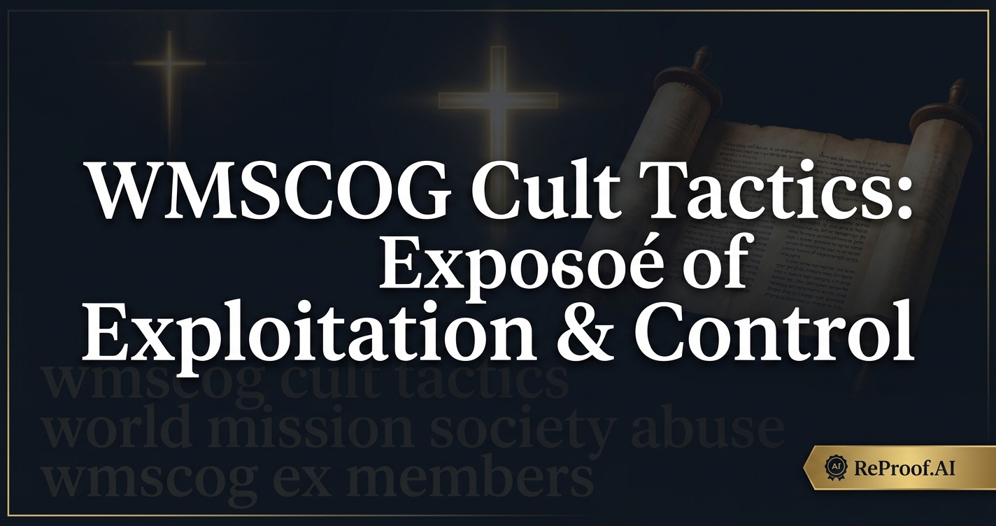 WMSCOG Cult Tactics: Exposé of Exploitation & Control