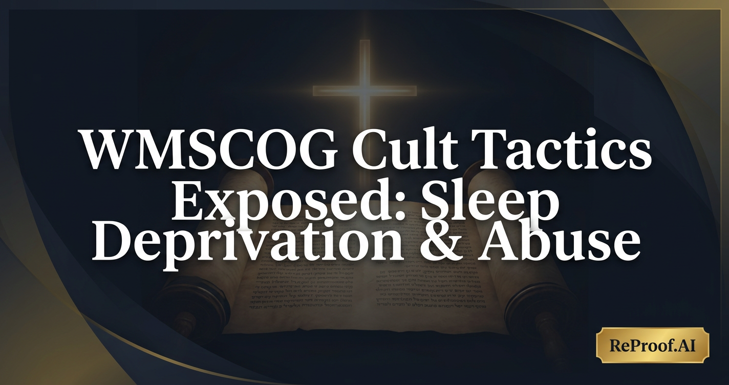 WMSCOG Cult Tactics Exposed: Sleep Deprivation & Abuse