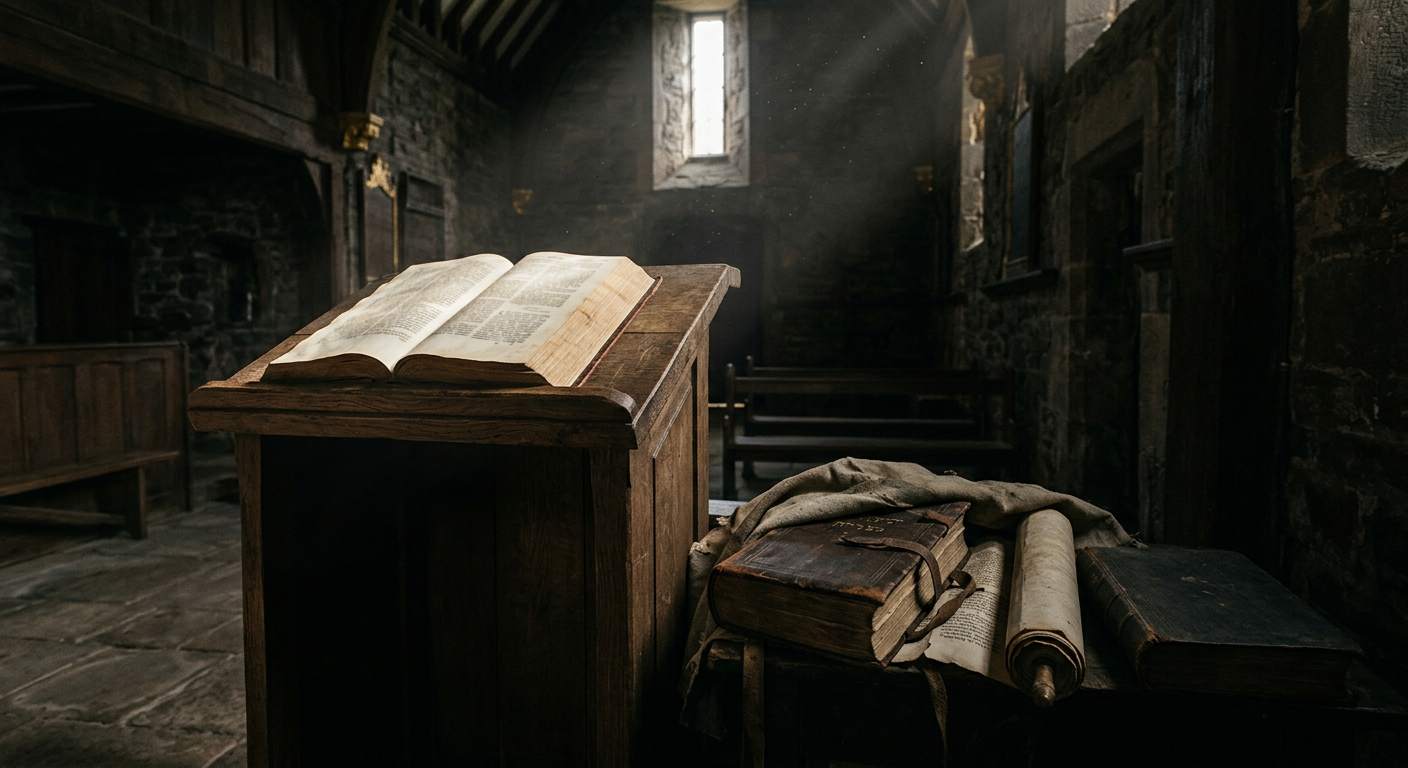 AI-generated visual analysis of Protestantism core doctrinal errors