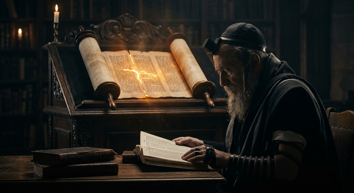 AI-generated visual analysis of Rabbinic Judaism core doctrinal errors